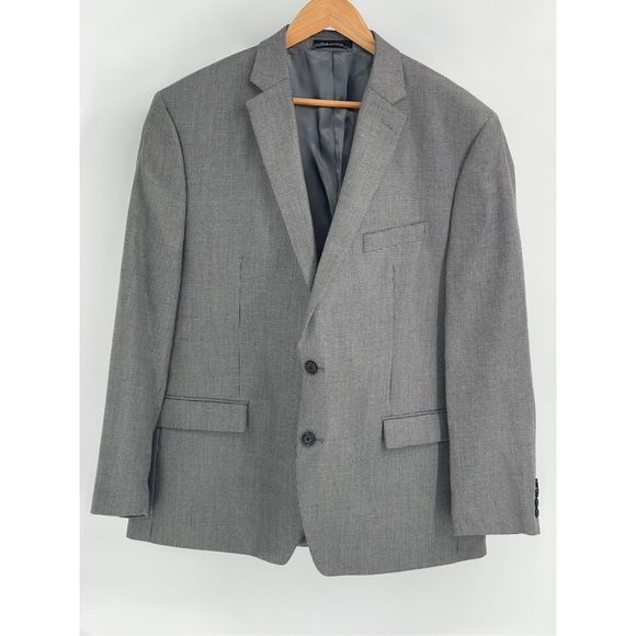 Lauren Ralph Lauren Blazer‎ Suit Jacket Men's 48 Black White Houndstooth - Picture 1 of 10